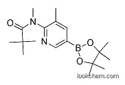 Molecular Structure of 1073354-77-4 (5-Methyl-6-(methyl-pivaloylamino)pyridine-3-boronic acid pinacol ester)